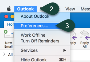 set default font in outlook for mac