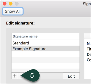 how to add outlook signature on mac