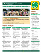 MI 4-H Veterinary Science Project Snapshot