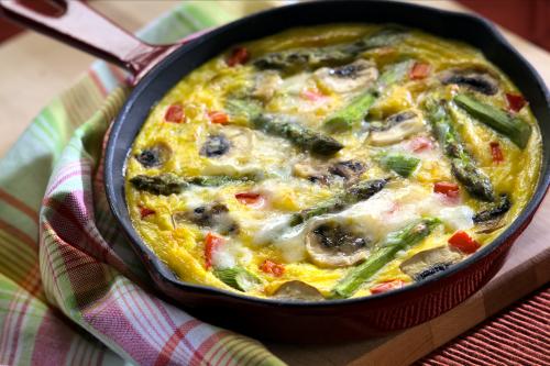 Asparagus frittata, courtesy of the Michigan Asparagus Advisory Board