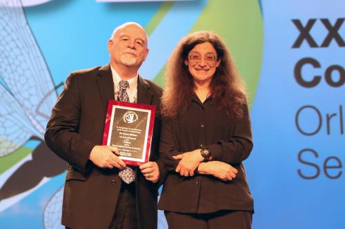 Ernest Delfosse accepting the ESA Fellow honor.