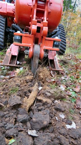 Five-foot deep trenching leaves minimal impact.