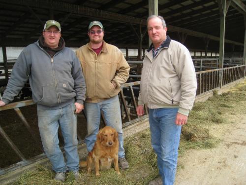 Dennis Heffron with his two sons