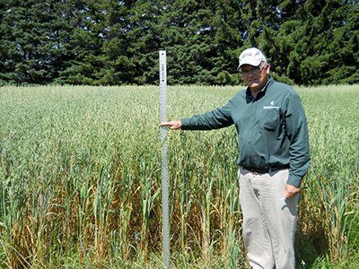 Paul 49 with MSU Extension educator Jim Isleib.