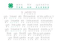 4-H Pledge in ASL