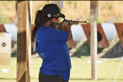 Haley at shooting sports competition