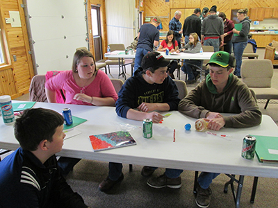 Youth learning animal science lessons