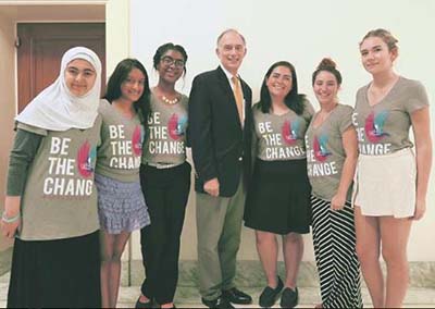 Ganna Omar with U.S. Rep Peter Visclosky