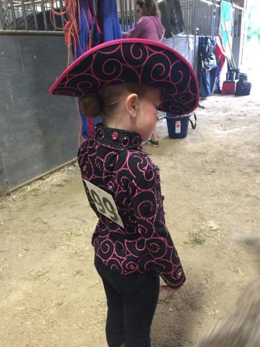 How a nice bun will look with a western hat.