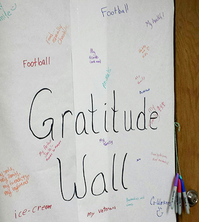 Gratitude wall