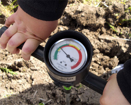 Soil resistance in freshly disked conditions at 6 inches.