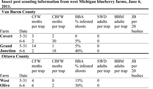 Insect pest scouting information Insect pest scouting information