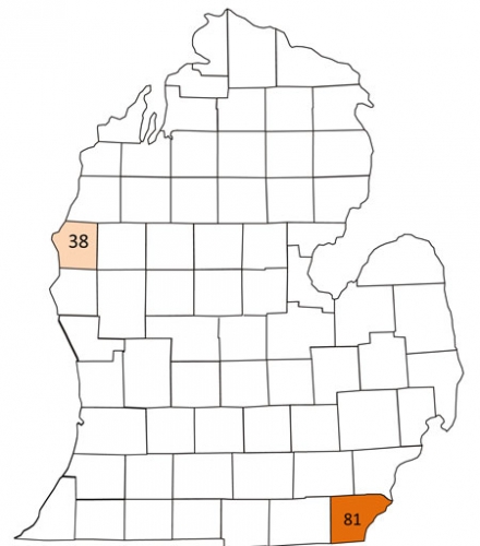 Corn earworm map