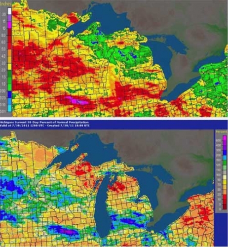 Precipitation totals