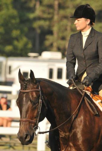 Taylor Fabus and her wonder horse OZ. 