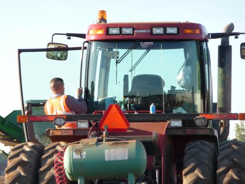 safety lights on tractor