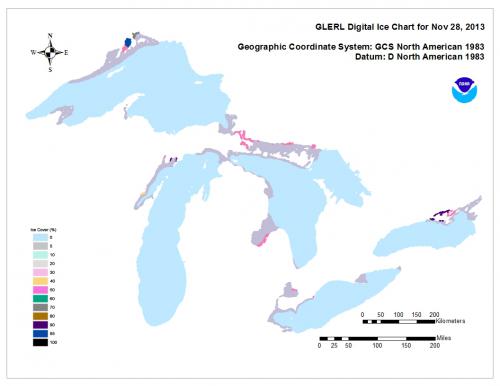 November 2013 ice cover