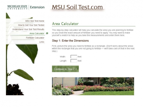 MSU Area calculator