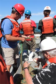 Researchers on board the R/V Lake Guardian