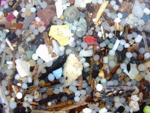 Microplastics image from NOAA.