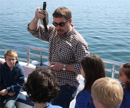 Learning about how water gets to the lakes.