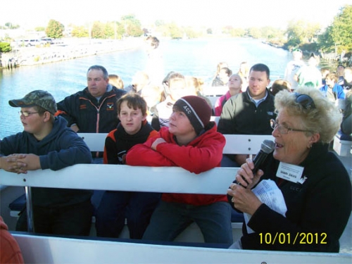 Students on Trout River.