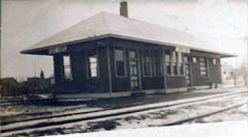 Post card image of Port Hope Depot.