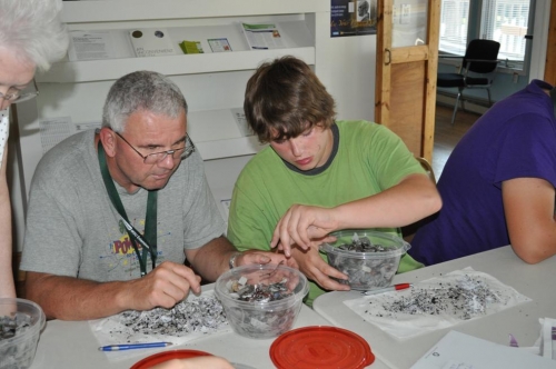 Participants learn about worm farming