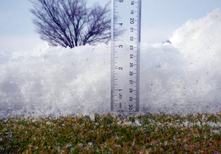 Porous snow-ice layer