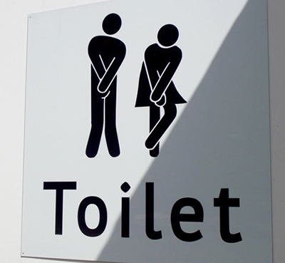 Toilet sign