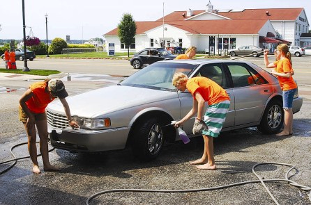 Wooly Walkers' car wash