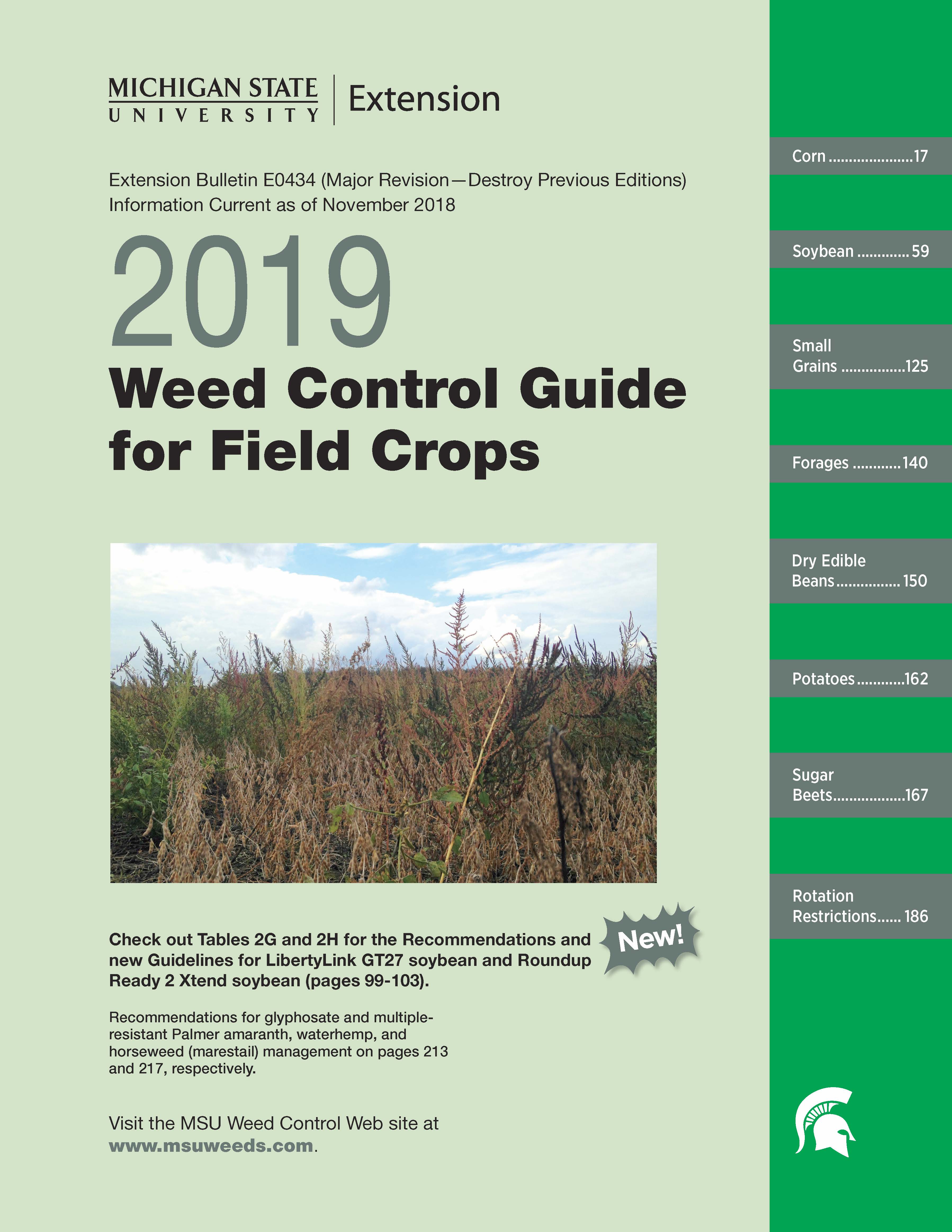 Herbicide Weed Control Chart