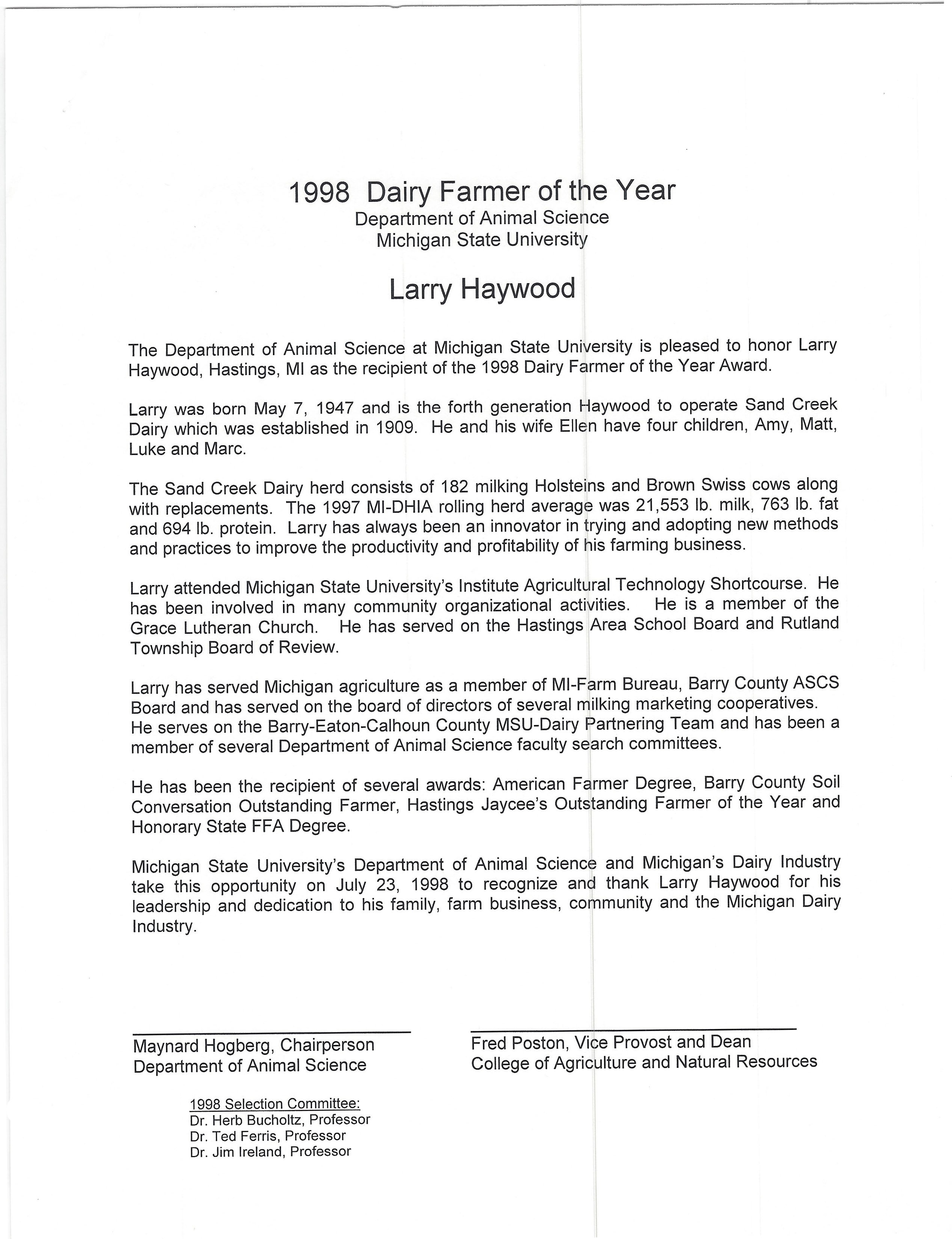 1998 Larry Haywood