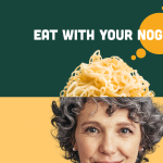Think Food Safety Mock up Pasta on Head
