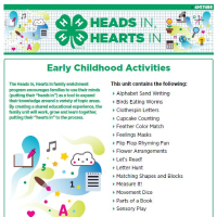 Early Childhood Activities cover page.