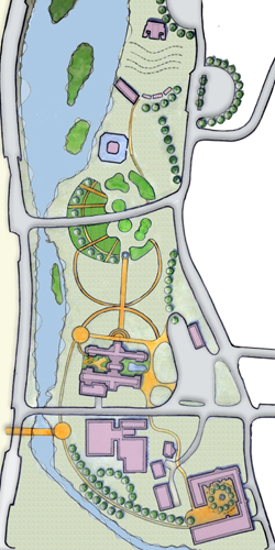 Belle Isle Park Curvillinear Site Plan Design
