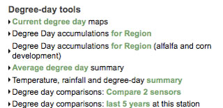Degree-day tools Degree-day tools