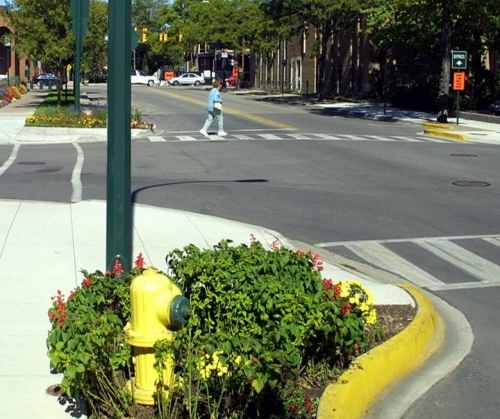 Curb extension Curb extension