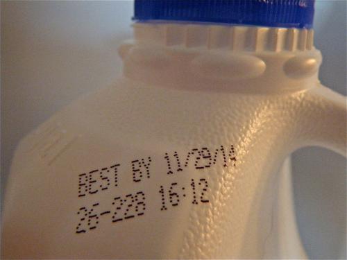 Milk carton best by date