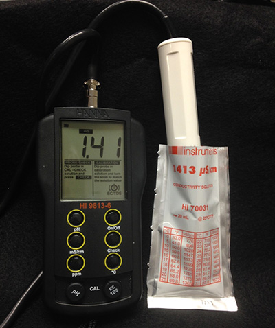 Calibrating meter