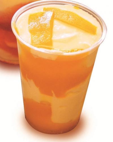 hydrate with a coconut water mango smoothie